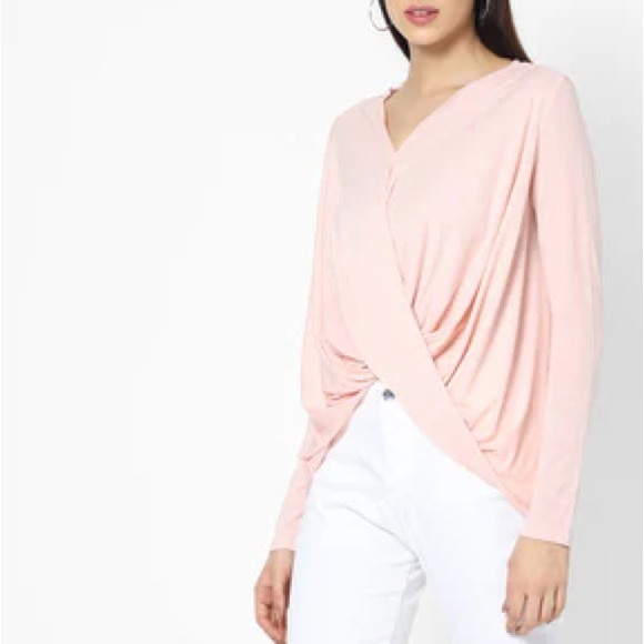 VERO MODA pink knot top - Picture 1 of 5